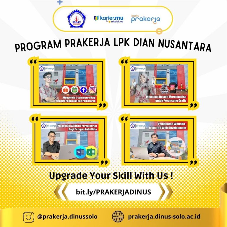 UPGRADE YOUR SKILL WITH US !